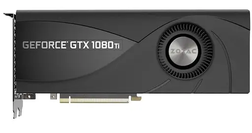 Відеокарта Zotac GTX 1080Ti Blower (ZT-P10810B-10P) (GDDR5X, 352 bit, PCI-E 3.0 x16) Б/в - фото 1