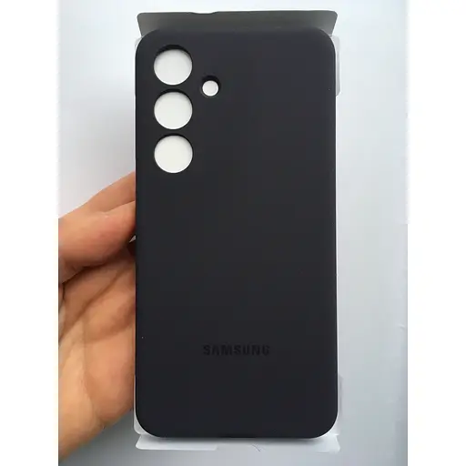 Противоударный оригинальный силиконовый чехол Samsung Silicone Case для Galaxy S24 (6.2") Dark Violet EF-PS921TEEGWW - фото 3