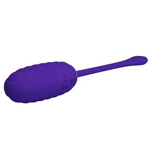 Віброяйце Pretty Love Kirk Super Soft Silicone 19.7 см (синій) - фото 4