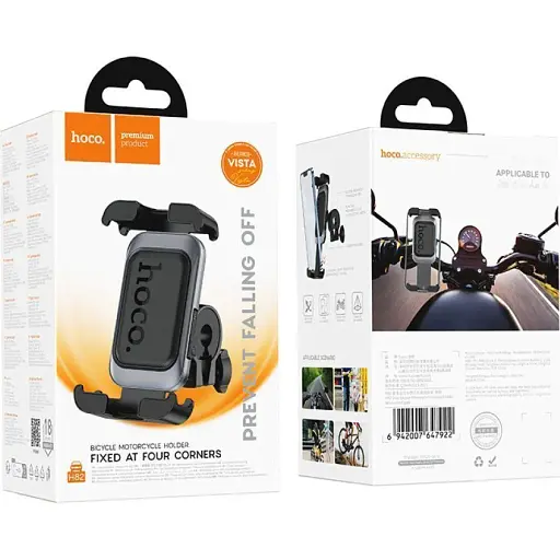 Тримач для смартфона Hoco H82 Vista Black Metal Gray [140686] - фото 7