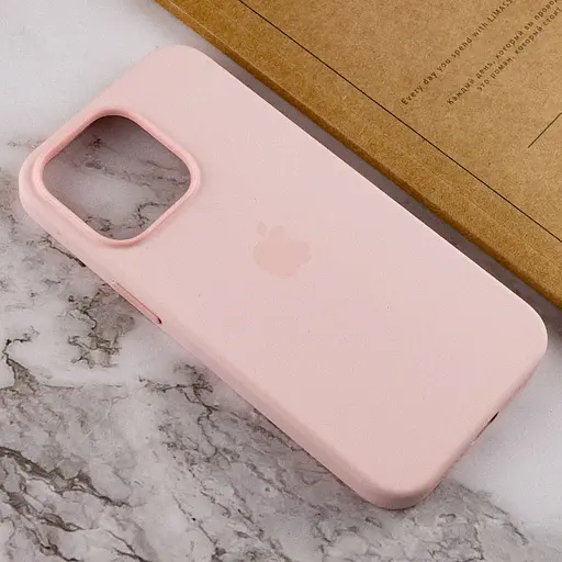 Чохол Epik Silicone case AAA with Magsafe and Animation для Apple iPhone 13 Pro Max 6.7 Рожевий/Chalk Pink - фото 6