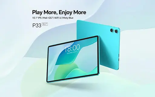 TECLAST Планшет P33 KIT 10,1" 3ГБ, 64ГБ, 6000мА•рік, Android, блакитний - фото 3