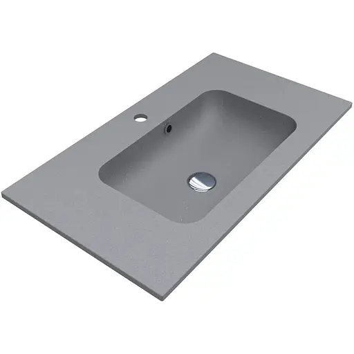 Умивальник Miraggio Della 800 mirastone gray 0000943, Сірий - фото 1