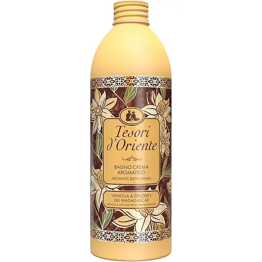 Парфумований крем-гель для ванни Tesori d'Oriente Ваніль та імбир 500 мл