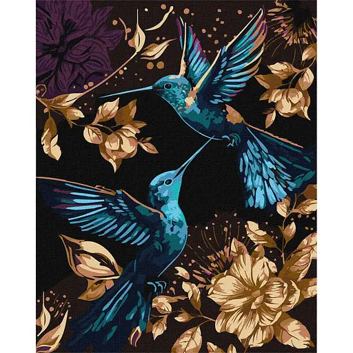 Картина за номерами "Танець у повітрі" Ідейка KHO6592 з фарбами металік 40х50 см - фото 1