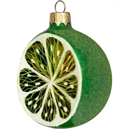 Ялинкова прикраса Різдвяні історії Лайм скло (4820001128208)