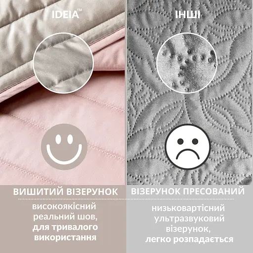 Покрывало на кровать Ideia с декортивными подушками пудрово серое 220х240 см (8000035831_пудра/серый) - фото 13