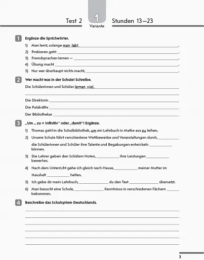 Німецька мова. 10 клас. Тестовий зошит до підручника «Німецька мова. 10 клас. Hallo, Freunde!» (6-й рік навчання) - фото 4