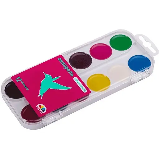 Набір медової акварелі Гамма Захоплення 12 кольрів без пензлика - фото 2