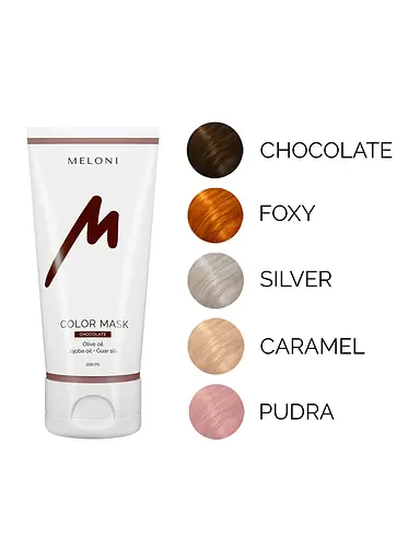 Тонирующая маска для волос Шоколадный Color Mask Chocolate Meloni 200 мл - фото 3