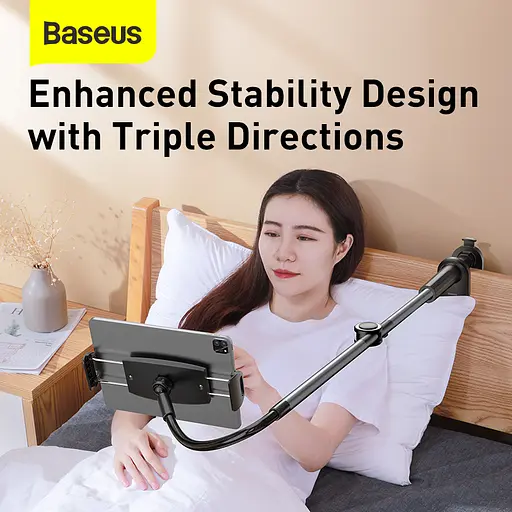 Тримач для мобiльного Baseus Otaku life rotary adjustment lazy holder Pro（Applicable for phone/ ipad) gray - фото 10