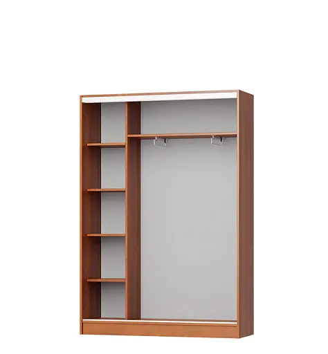 Шкаф-купе двухдверный MebelStar Стандарт AL 2ДСП 140x45x210 см Бетон (MBS-2283) - фото 2