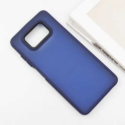 Чохол TPU+PC Lyon Frosted для Xiaomi Poco X3 NFC / Poco X3 Pro Navy Blue - фото 2