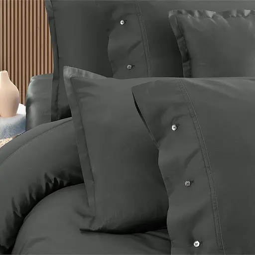 Постільна білизна Monochrome Dark Grey Сатин Преміум Sarev pbe0052218 - фото 2