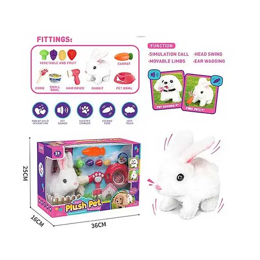 Любимец Кролик, 065-1A, с овощами и аксессуарами - фото 2