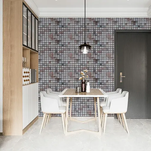 Декоративная ПВХ панель мозаика 960х480х4мм Бежевый мрамор SW-00001433 - фото 6