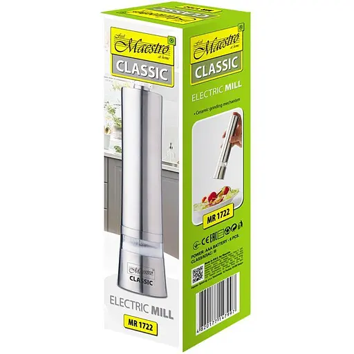 Подрібнювач солі та перцю Maestro Classic MR-1722 [153406] - фото 2