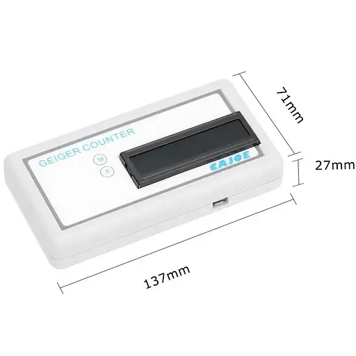 Дозиметр радіації Cajoe GMV2 побутовий на змінних акумуляторних батареях - фото 7