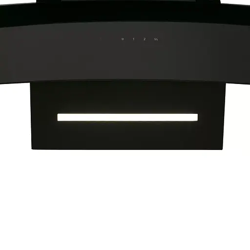 Вытяжка декоративная наклонная Perfelli DNS 6363 B 750 BL LED Strip - фото 4