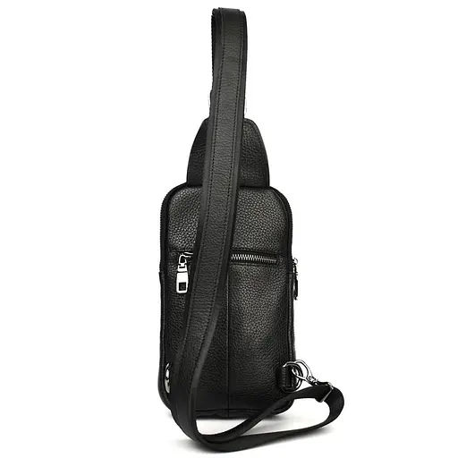 Мужской кожаный слинг на два отделения LIMARY 30х16.5х5 см sum0028238 - фото 5