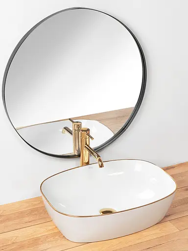 Умивальник Rea Sol накладний білий REA-U8605, Білий - фото 3