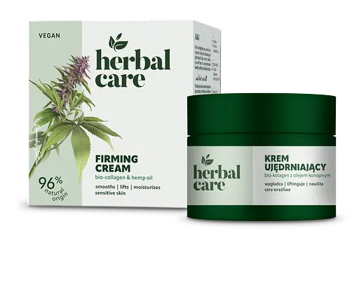 Крем для лица Укрепляющий Биоколлаген и конопляное масло Herbal Care Farmona 50 мл - фото 1