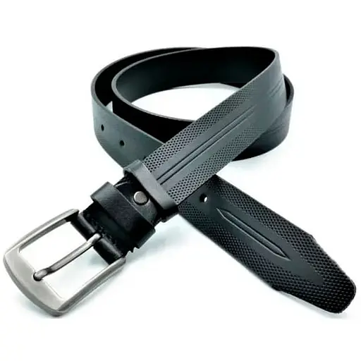 Кожаный ремень Weatro мужской 3,3х105-125 см acs0027173 - фото 1