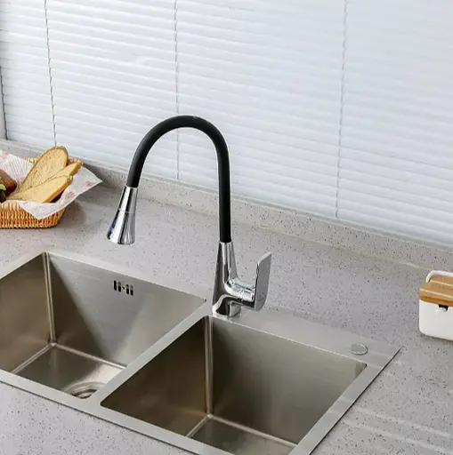 Змішувач для кухні Frap з гнучким виливом F4471 - фото 2