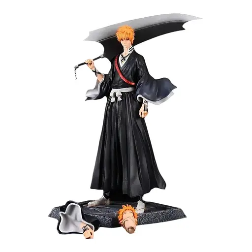 Коллекционная фигурка  Блич Ичиго Куросаки Bleach Kurosaki Ichigo со сменной головой 33 см CH B KI 33 - фото 1