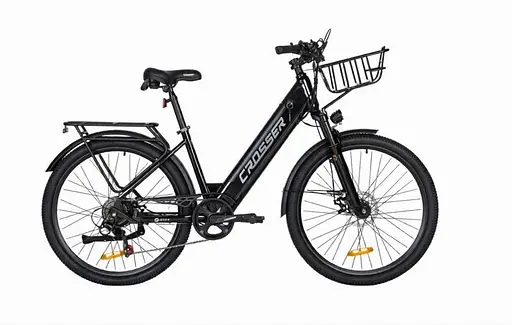 Электровелосипед Crosser E-City PRO 26 (500W/ 48V/ 10.4Ah) Черный - фото 1