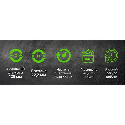 Круг зачисний Alloid Building Tools корал жорсткий 125х22.2 мм (SD-125222) - фото 11