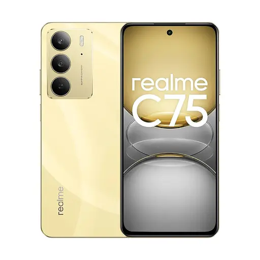 Смартфон Realme C75 8/128 Gb Lightning Gold (золотистый) - фото 2