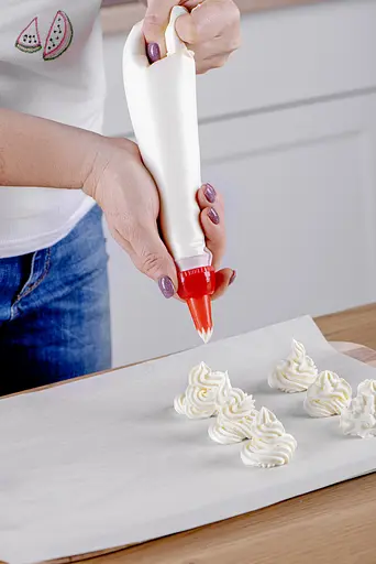 Шприц кулінарний кондитерський (мішок) середній 29х11 см багаторазовий + 10 насадок, Kitchette 83907 - фото 3