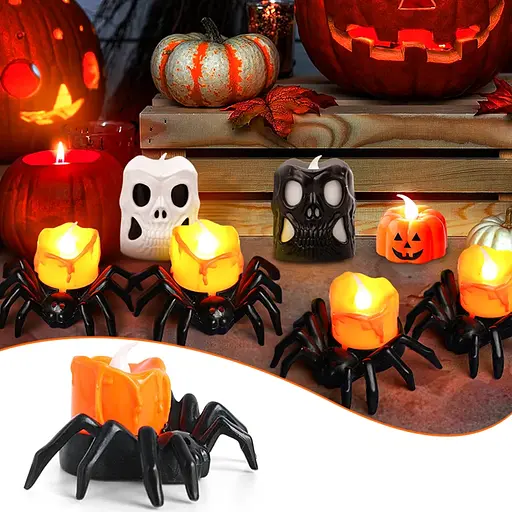 Свеча Хэллоуин, 5,2*7,5 см, LED, IDEA12-HOL29 - фото 4