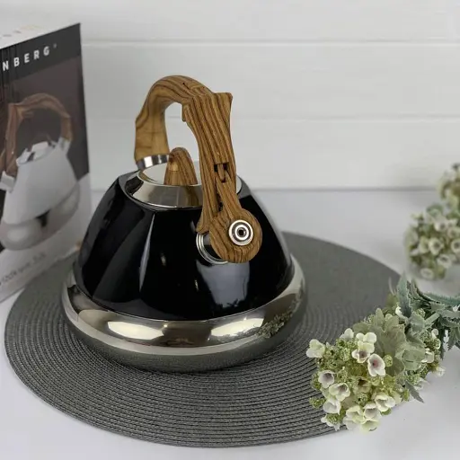 Чайник Edenberg EB-8823 з нержавіючої сталі для індукційної плити 3 л чорний - фото 4