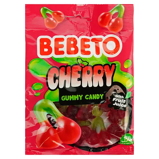 Жувальні цукерки Bebeto Вишня 80 г