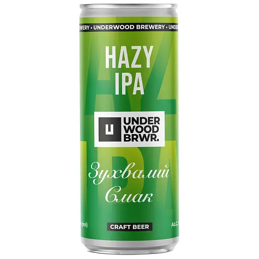 Пиво Underwood Brewery Світле Hazy IPA 5% 0.33 л з/б