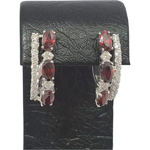 Срібні сережки Vegas з фіанітами. 20132Р