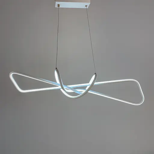 Сучасна біла люстра AVIZE у корпусі 100 см | Арт. H35L-1000 WT | Line F - фото 6