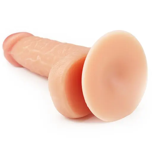 Фалоімітатор LoveToy The Ultra Soft Dude Flesh 18 см тілесний - фото 6