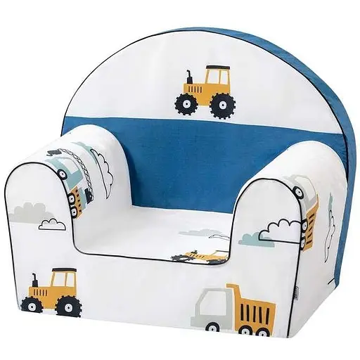 Кресло детское FreeOn Bubaba Happy Builders, white - blue - фото 1