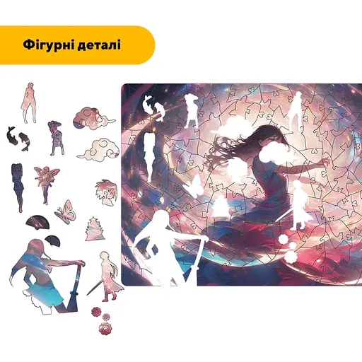 Пазл деревянный Аниме Муза, А5, Деревянная коробка 35 элементов - фото 3