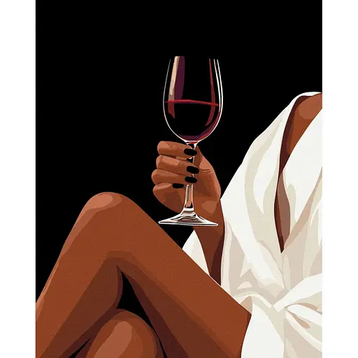 Картина за номерами "Вишукана насолода" BSB0051, 40х50 см