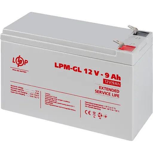 Аккумулятор LogicPower GEL 12V/9Ah/108Wh (6563) [109862] - фото 4
