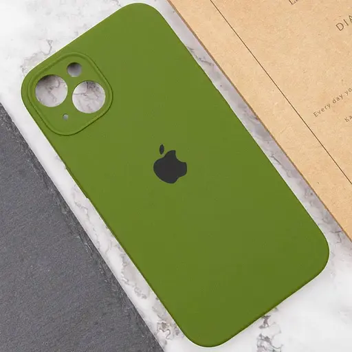 Чохол Epik Silicone Case Full Camera Protective AA для Apple iPhone 15 Plus 6.7 Зелений/Dark Olive - фото 5