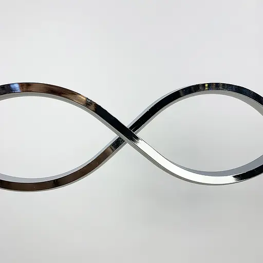 Сучасна срібна люстра Waterlines у двох розмірах Line.F Довжина 120 см - фото 7