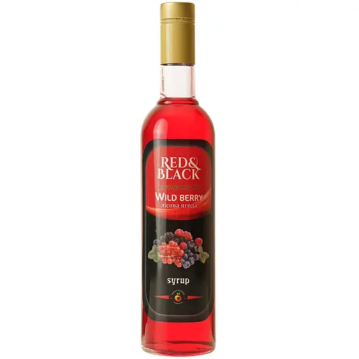 Сироп Red&Black Лесная Ягода 0.7 л - фото 1