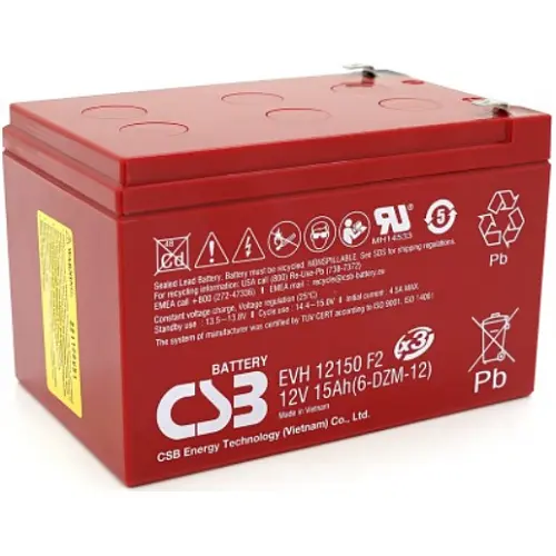 Акумулятор CSB EVH12150 AGM 12V 15Ah