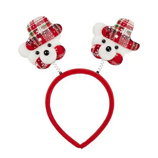 Обідок новорічний "Ведмідь" Bambi 2505-SP-4 розмір 22,5 см - фото 1