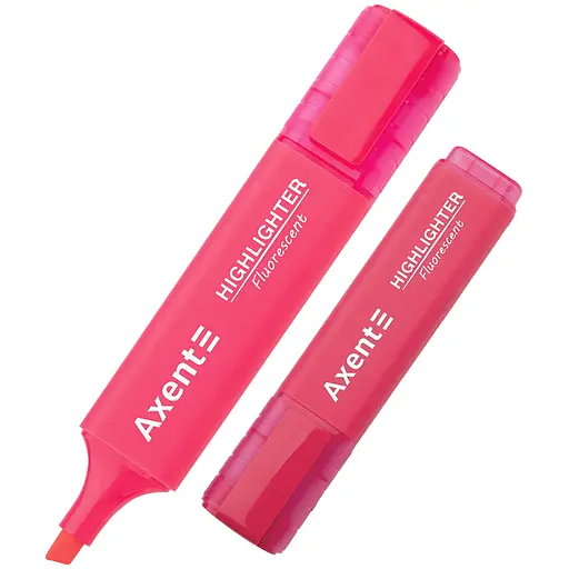 Набор маркеров Axent Highlighter 2537-A 1-5 мм клиновидный 12 шт. розовый (2537-10-A)